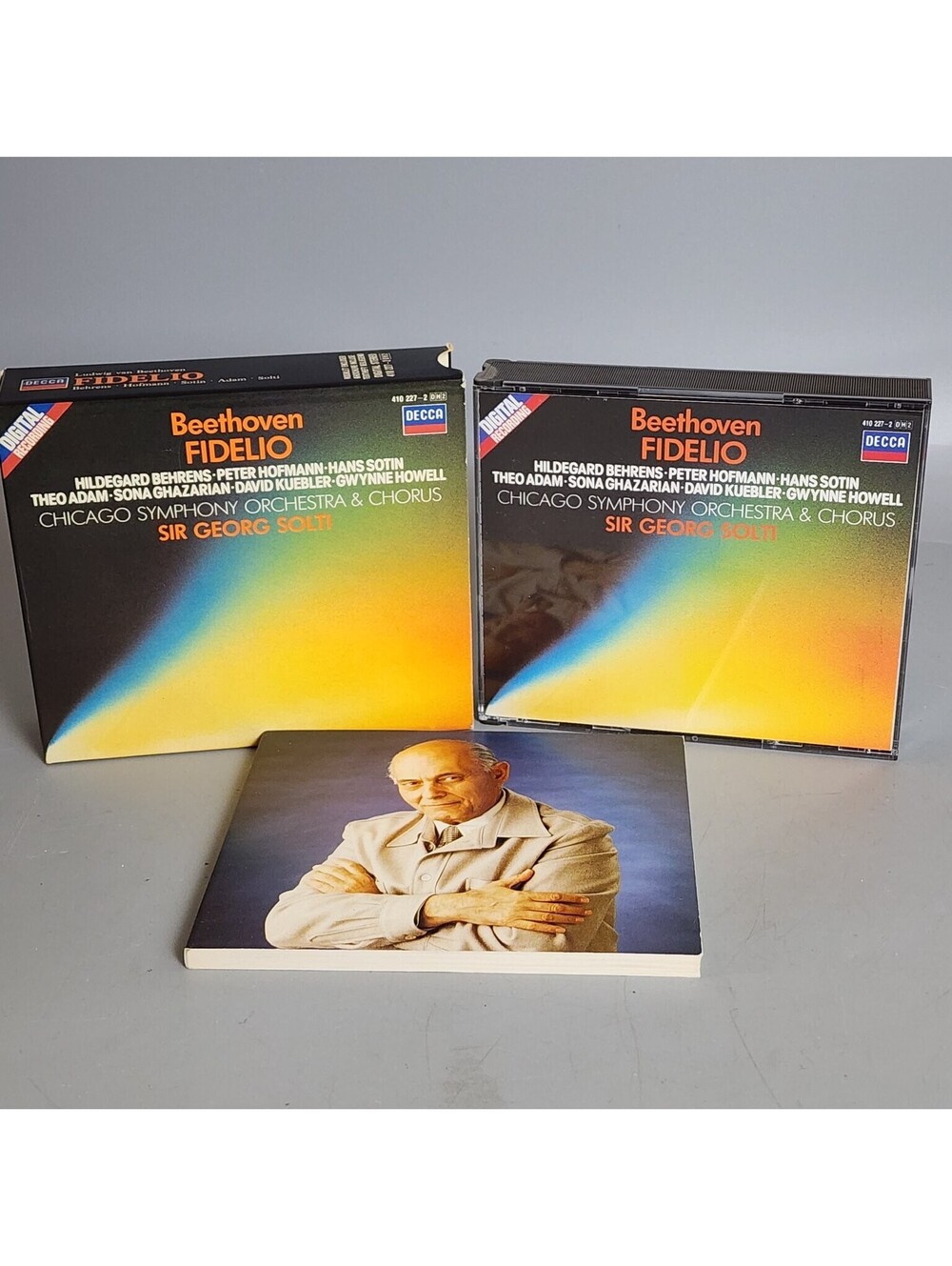 Beethoven Fidelio Sir Georg Solti DECCA 2 CD Set W-Germany 1980 Opera Classical